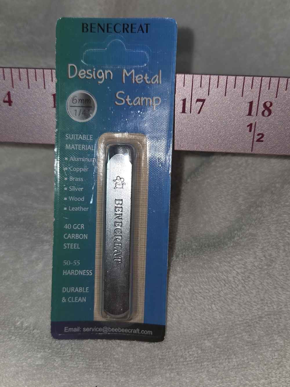 Silver Design Metal Stamp - 6mm